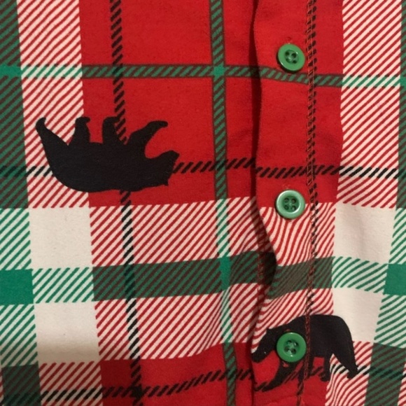 💋4/20 Toddler Christmas onesie pyjamas Canadian  Have a Beary Merry Christmas - Picture 2 of 5